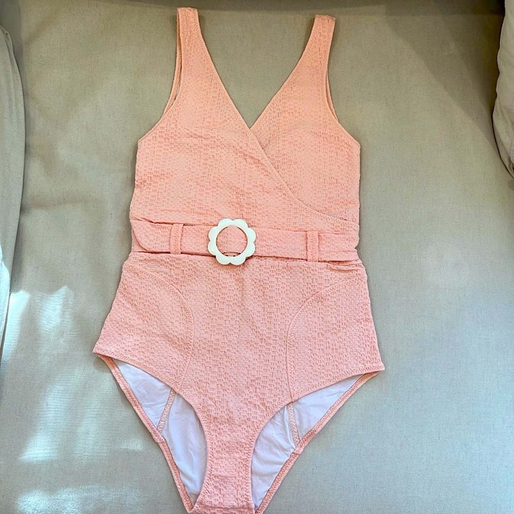 Lisa Marie Fernandez's Yasmin Belted Swimsuit 2/S(4/6) NWT